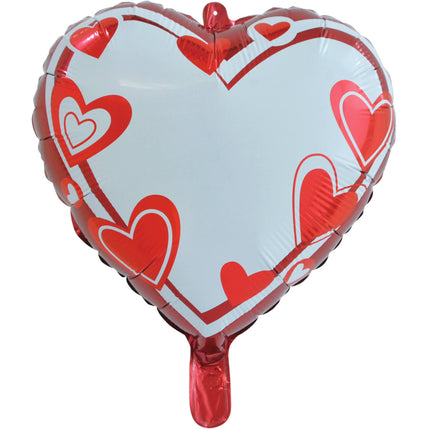 Palloncino in foil con cuore scrivibile da 45 cm