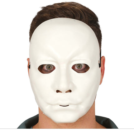 Maschera uomo bianco in pvc