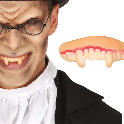 Denti finti di Halloween Vampiro Giallo