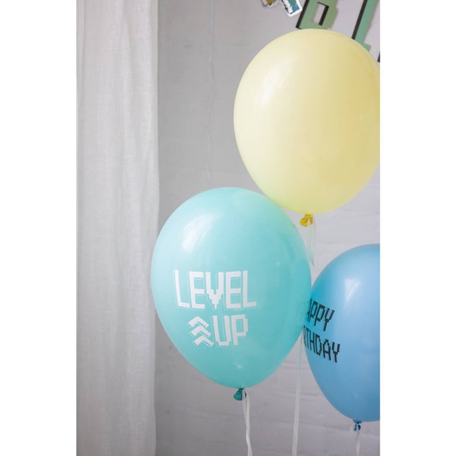 Palloncini Happy Birthday Gaming Party 33cm 6pz