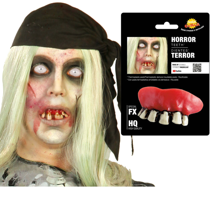 Denti da zombie di Halloween