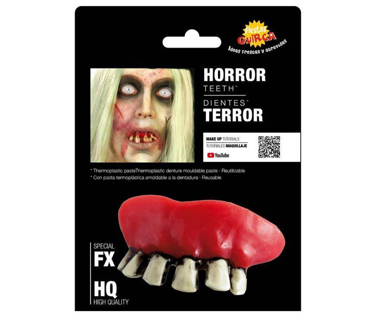 Denti da zombie di Halloween