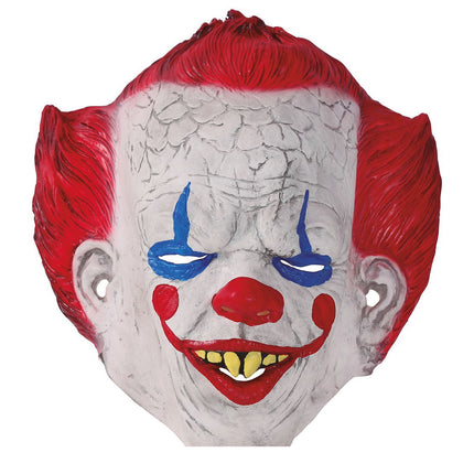 Maschera di Halloween Clown Capelli Rossi