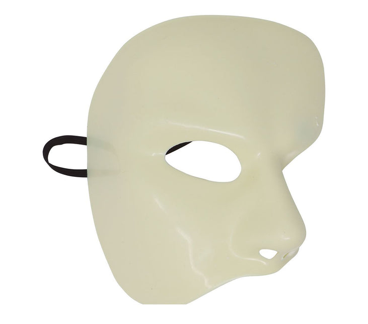 Maschera di Halloween mezza bianca