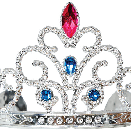 Diadema d'argento con pietre preziose, bambini