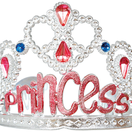 Diadema da principessa in argento con pietre preziose, bambini