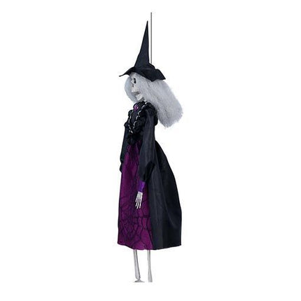 Decorazione appesa di Halloween Strega Scheletro 40 cm