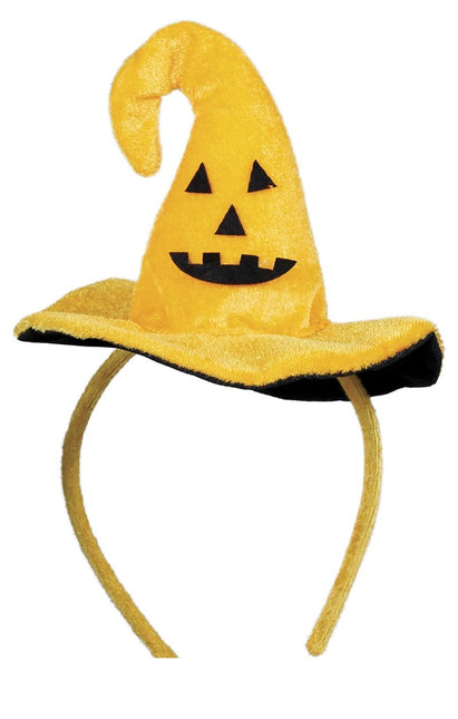 Cerchietto arancione per capelli di Halloween Cappello da strega