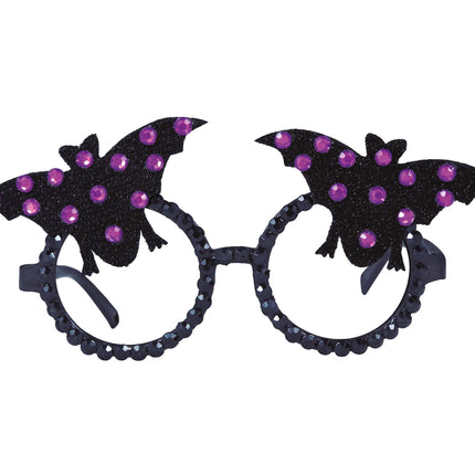 Occhiali Halloween Pipistrello Glitterati