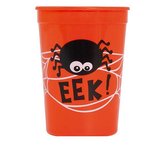 Tazza arancione Halloween Spider 11cm