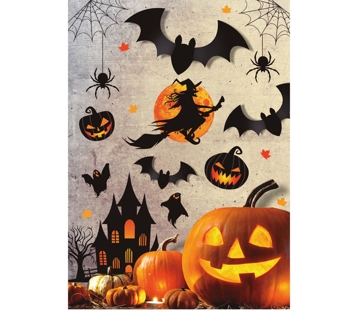 Decorazione da parete Halloween Strega 80 cm