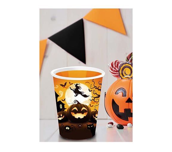 Tazze Halloween Zucca 240ml 6pz