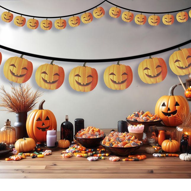 Ghirlanda di Halloween Zucca 3m