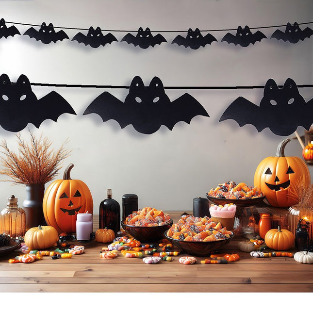 Ghirlanda di Halloween Pipistrello 3m