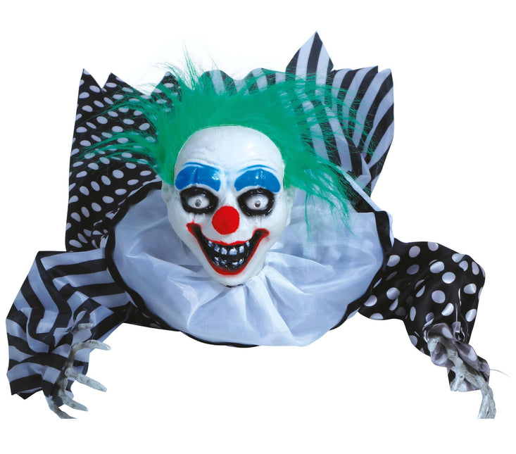 Decorazione da tavolo Halloween Clown con luce e suono 65 cm