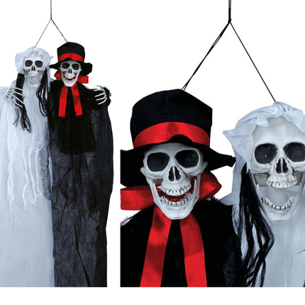 Decorazione Halloween appesa Sposa e Sposo 90 cm