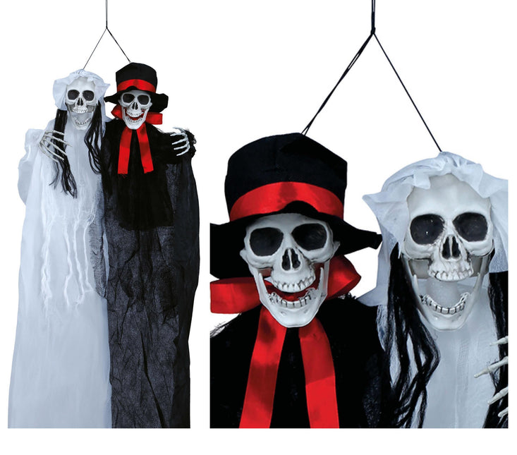 Decorazione Halloween appesa Sposa e Sposo 90 cm