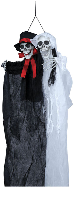 Decorazione Halloween appesa Sposa e Sposo 90 cm