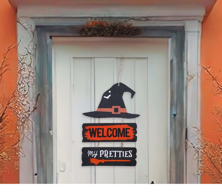 Decorazione appesa di Halloween Welcome 32 cm