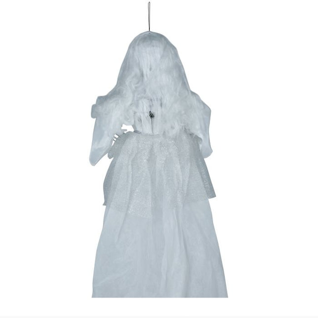 Bambola di Halloween Scheletro Sposa con luce e suono 90 cm