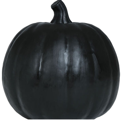 Decorazione da tavolo di Halloween Zucca nera con luce 16cm