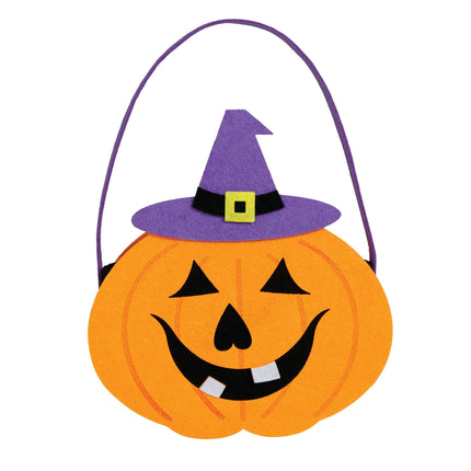 Cestino Halloween Zucca 18 cm