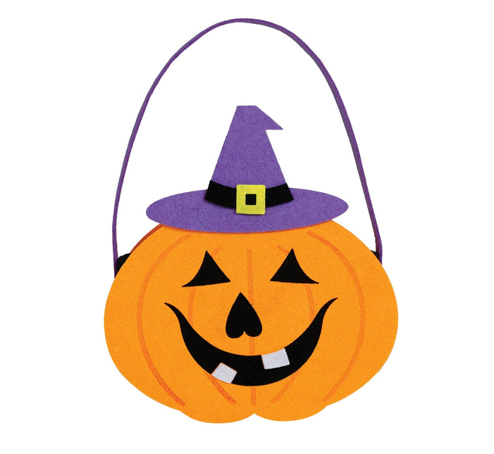 Cestino Halloween Zucca 18 cm