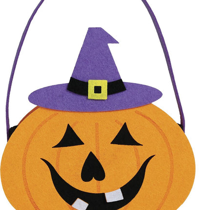 Cestino Halloween Zucca 18 cm