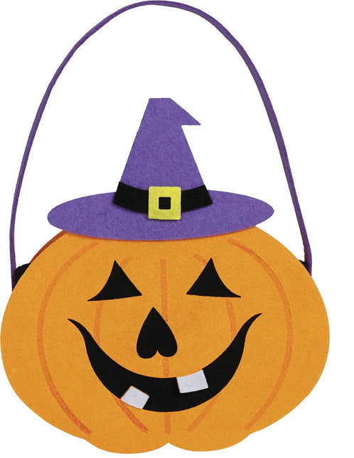 Cestino Halloween Zucca 18 cm