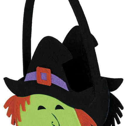 Cestino Halloween Strega 16cm