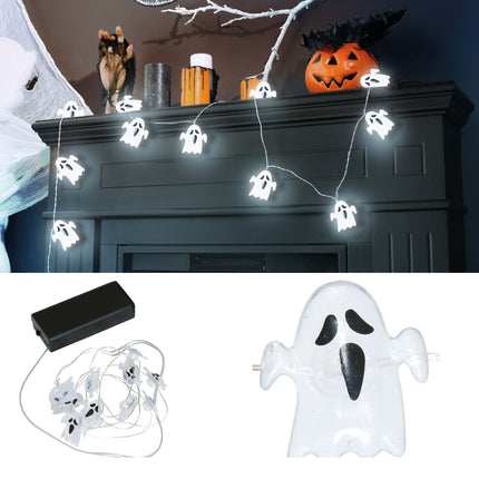 Corda luminosa Halloween Fantasmi 1,2 m