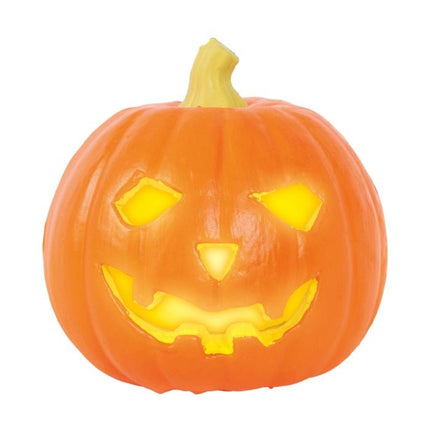 Zucca di Halloween arancione chiaro 16 cm