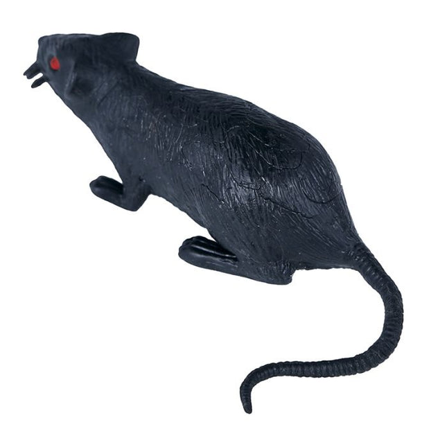 Ratto di Halloween nero 15 cm