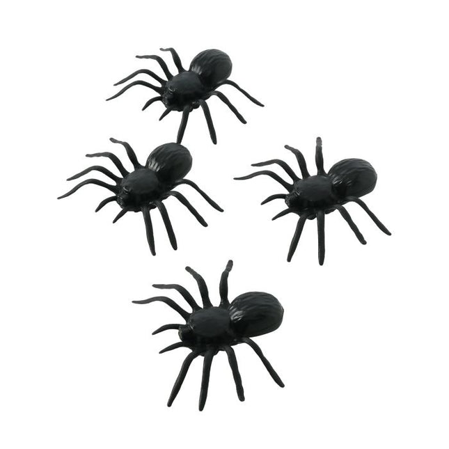 Set di ragni di Halloween da 10 cm 4 pezzi