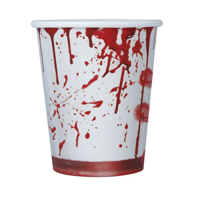 Coppe di sangue di Halloween da 200 ml 6 pezzi