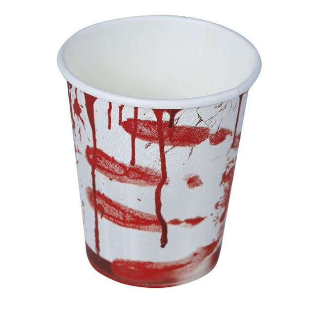 Coppe di sangue di Halloween da 200 ml 6 pezzi