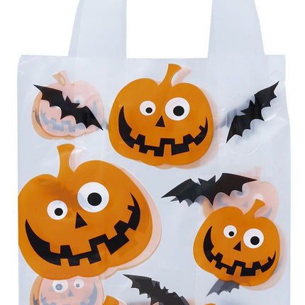 Sacchetti Halloween Zucca 14x30cm 6 pezzi