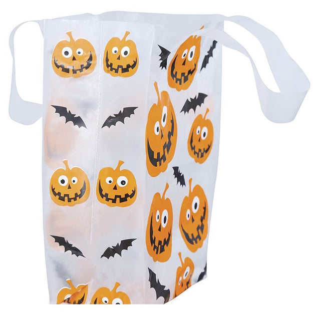 Sacchetti Halloween Zucca 14x30cm 6 pezzi