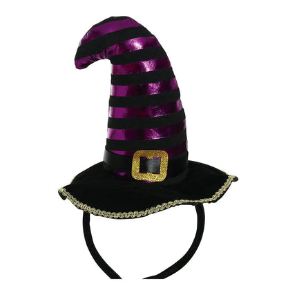 Tiara di Halloween Cappello da strega Nero Viola