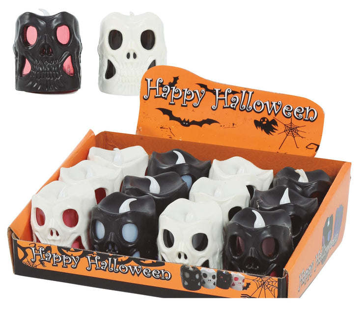 Lanterna Teschio Halloween a Led 6cm