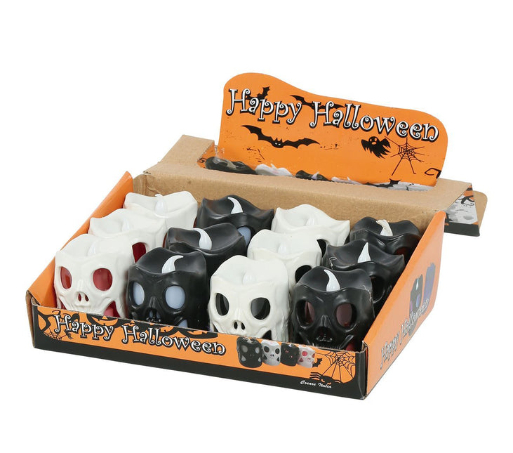 Lanterna Teschio Halloween a Led 6cm