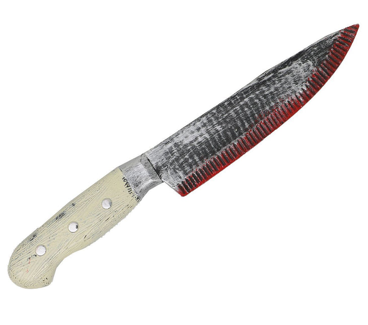 Coltello da cucina insanguinato di Halloween 33 cm