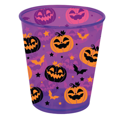 Tazza di Halloween con zucche e pipistrelli da 10 cm