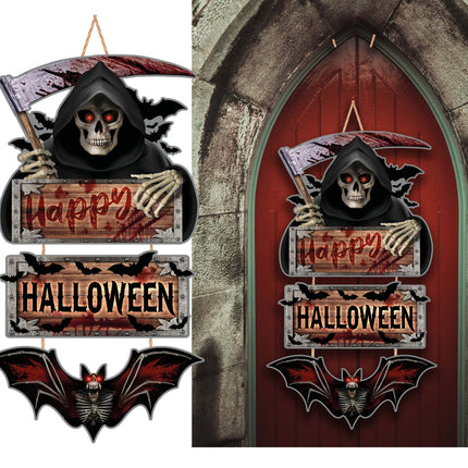 Decorazione da parete Halloween Happy Halloween 3 pezzi