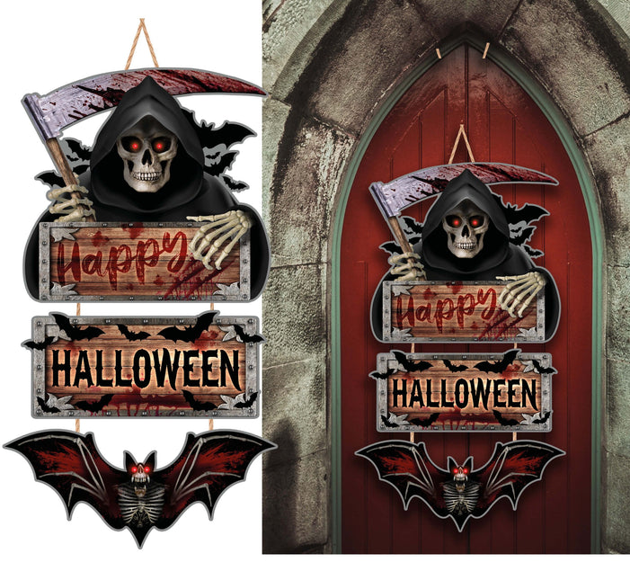 Decorazione da parete Halloween Happy Halloween 3 pezzi