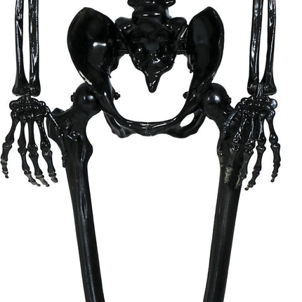 Decorazione appesa di Halloween Scheletro nero 90 cm