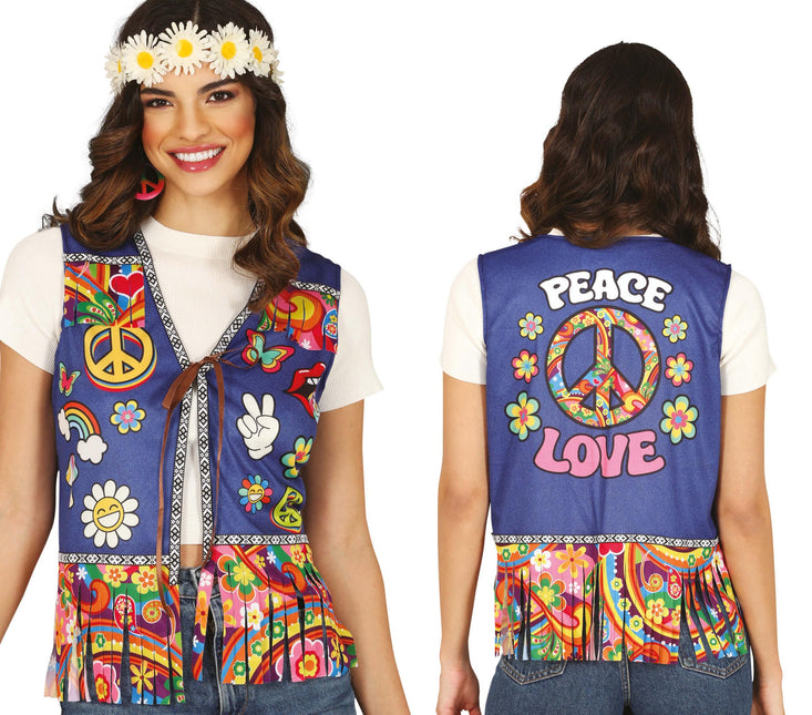 Cardigan Peace & Love hippie, adulto