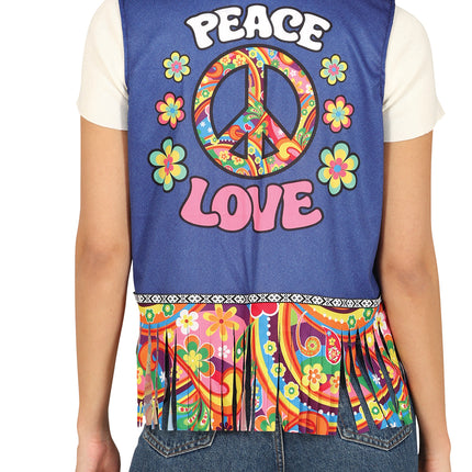 Cardigan Peace & Love hippie, adulto