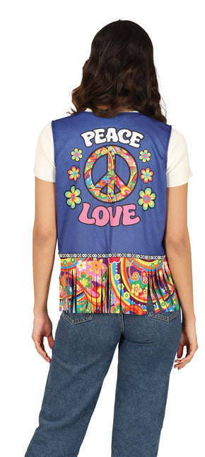 Cardigan Peace & Love hippie, adulto