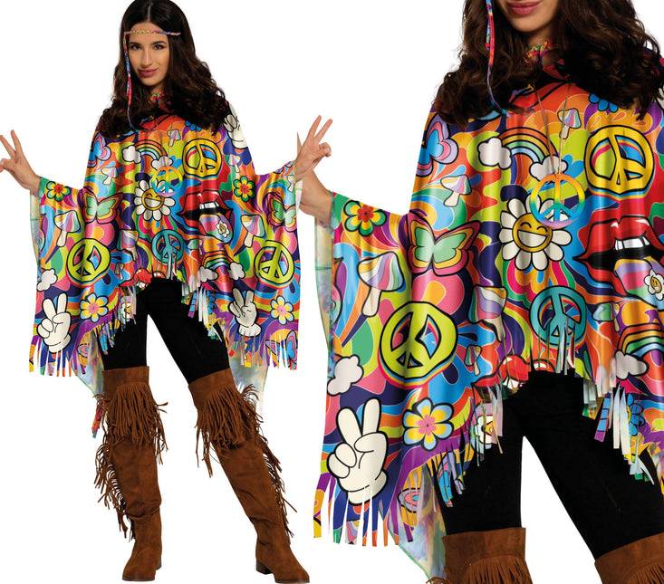 Poncho hippie Peace